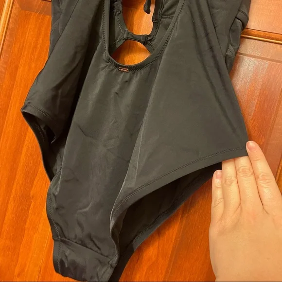 PINK Victoria's Secret Black One Piece Swimwear - Picture 7 of 12
